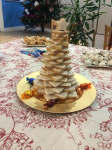 Christmas Celebration cake table